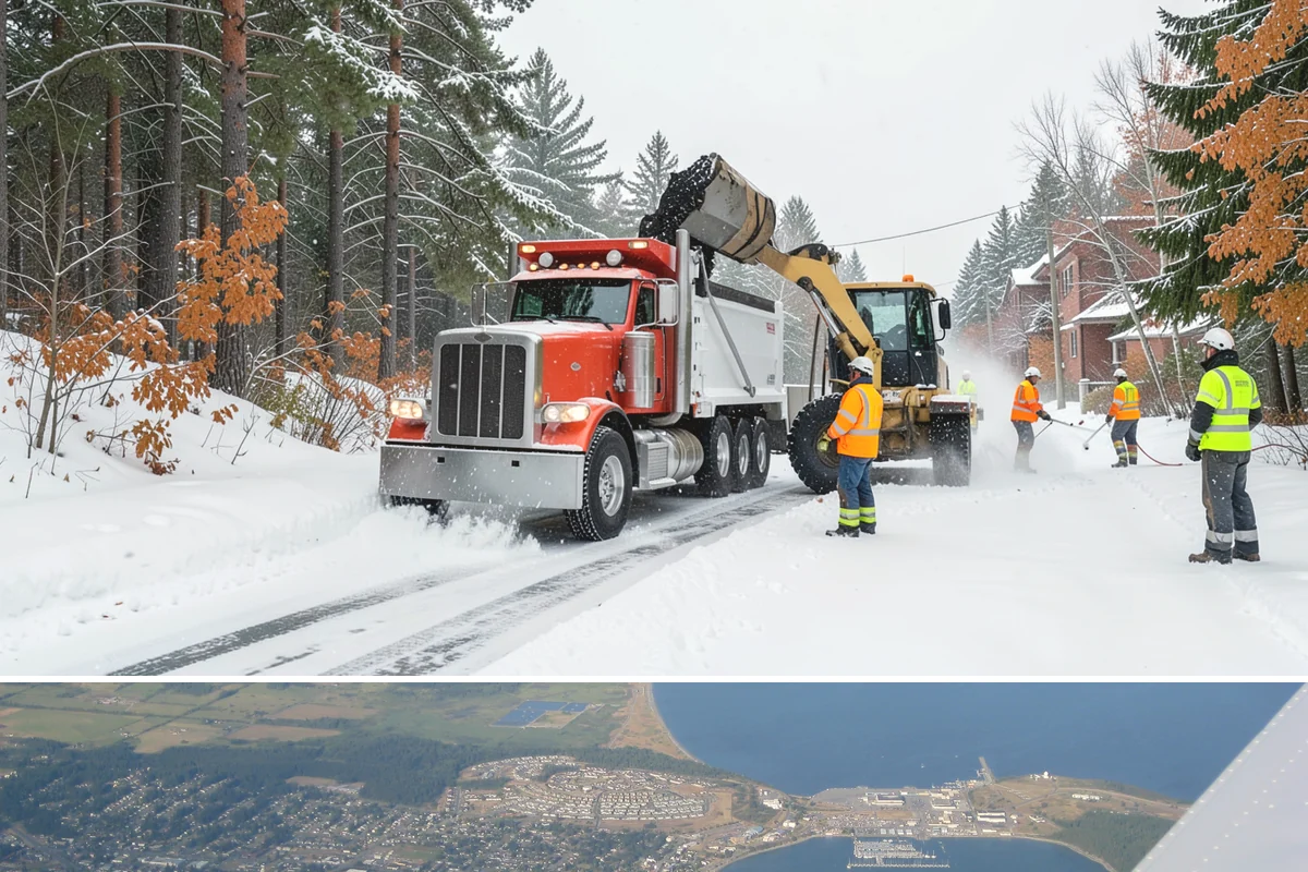 Single-Car Driveway Snow Removal in Oak Harbor, Island County, WA - Single-car driveway service is in highest demand during lowland snow events from December to February.