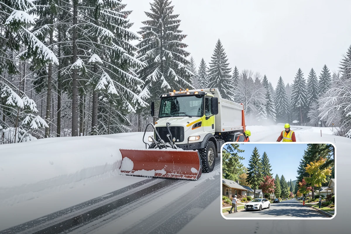 Single-Car Driveway Snow Removal in Orting, Pierce County, WA - Fast clearing for compact driveways