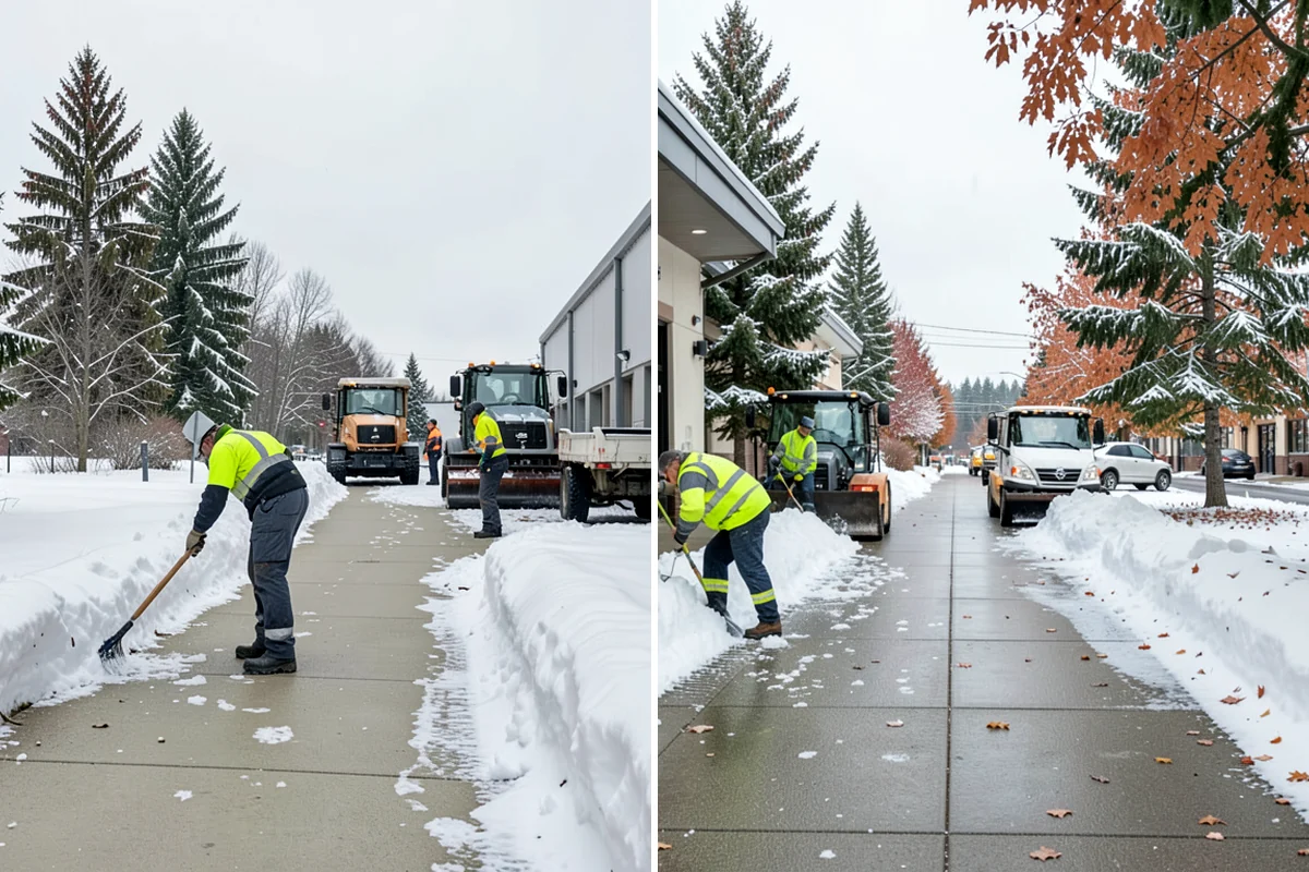 Single-Car Driveway Snow Removal in SeaTac, King County, WA - We clear the driveway to the pavement