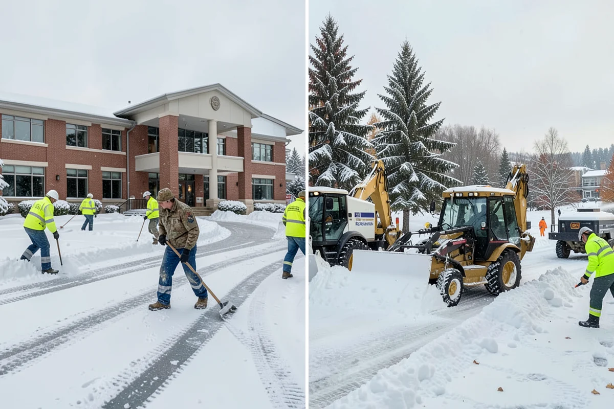 Single-Car Driveway Snow Removal in Seattle, King County, WA - We clear the driveway to the pavement