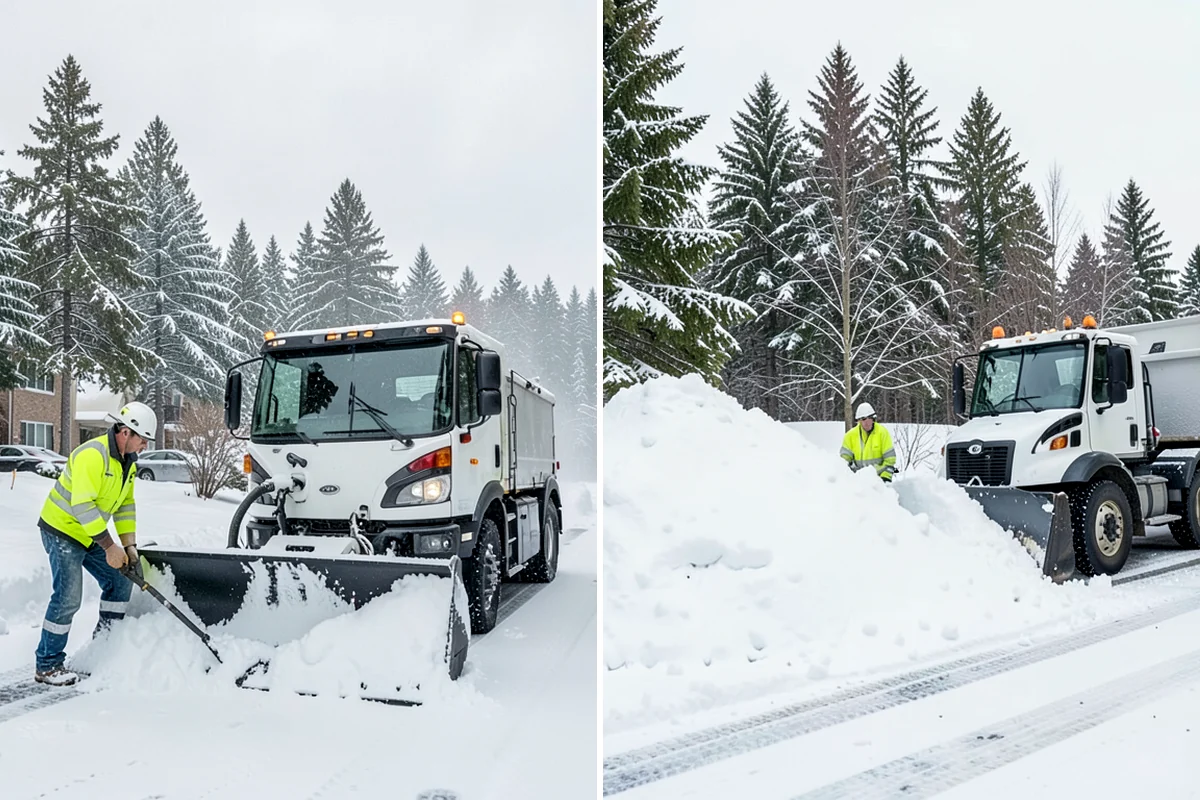 Single-Car Driveway Snow Removal in Sedro-Woolley, Skagit County, WA - We clear the driveway to the pavement