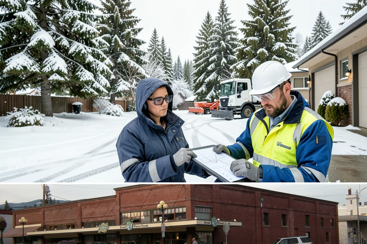 Single-Car Driveway Snow Removal in Sedro-Woolley, Skagit County, WA - Single-car driveway service is in highest demand during lowland snow events from December to February.