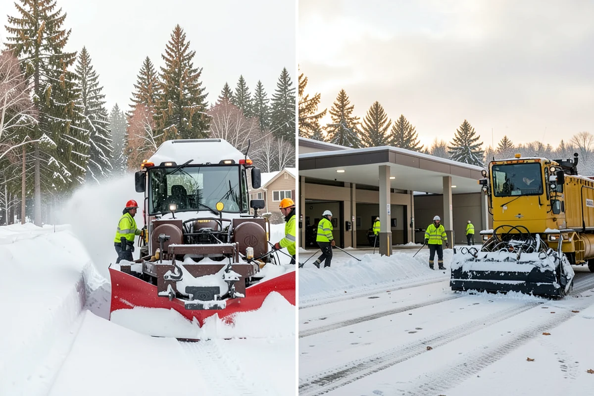 Single-Car Driveway Snow Removal in Snoqualmie, King County, WA - We clear the driveway to the pavement