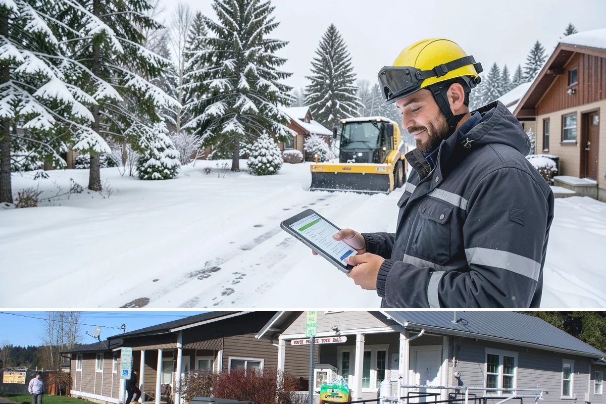 Single-Car Driveway Snow Removal in South Prairie, Pierce County, WA - Single-car driveway service is in highest demand during lowland snow events from December to February.