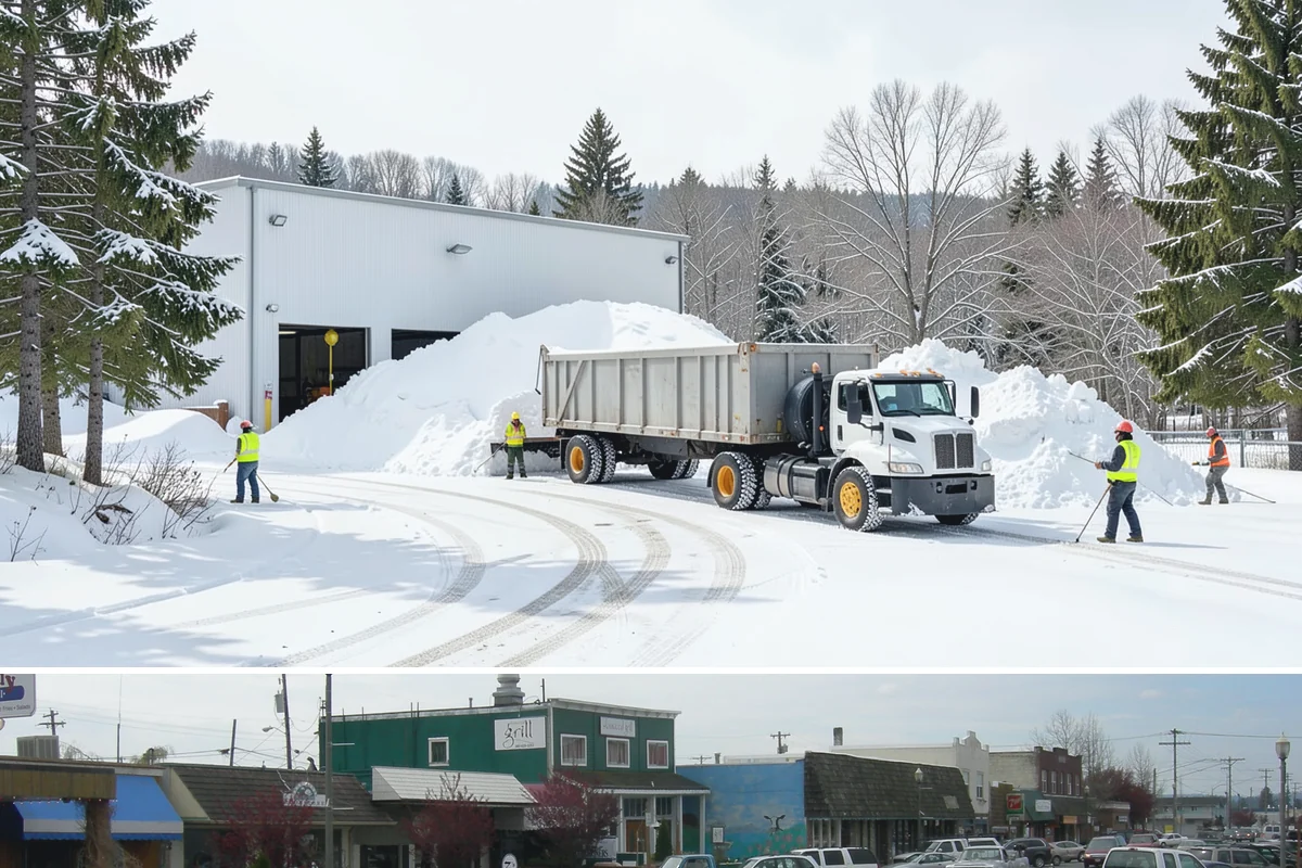 Single-Car Driveway Snow Removal in Stanwood, Snohomish County, WA - Single-car driveway service is in highest demand during lowland snow events from December to February.