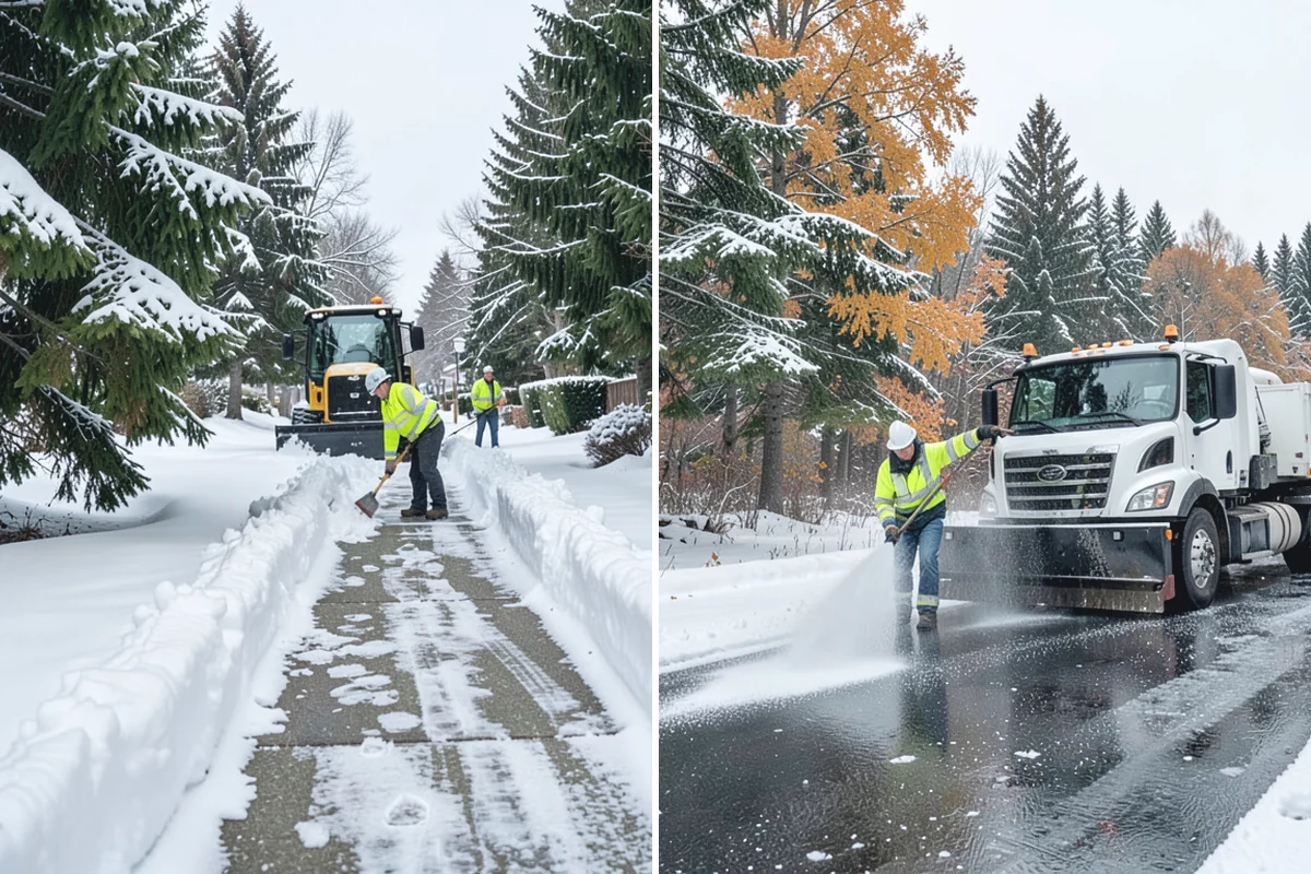 Single-Car Driveway Snow Removal in Wilkeson, Pierce County, WA - We clear the driveway to the pavement
