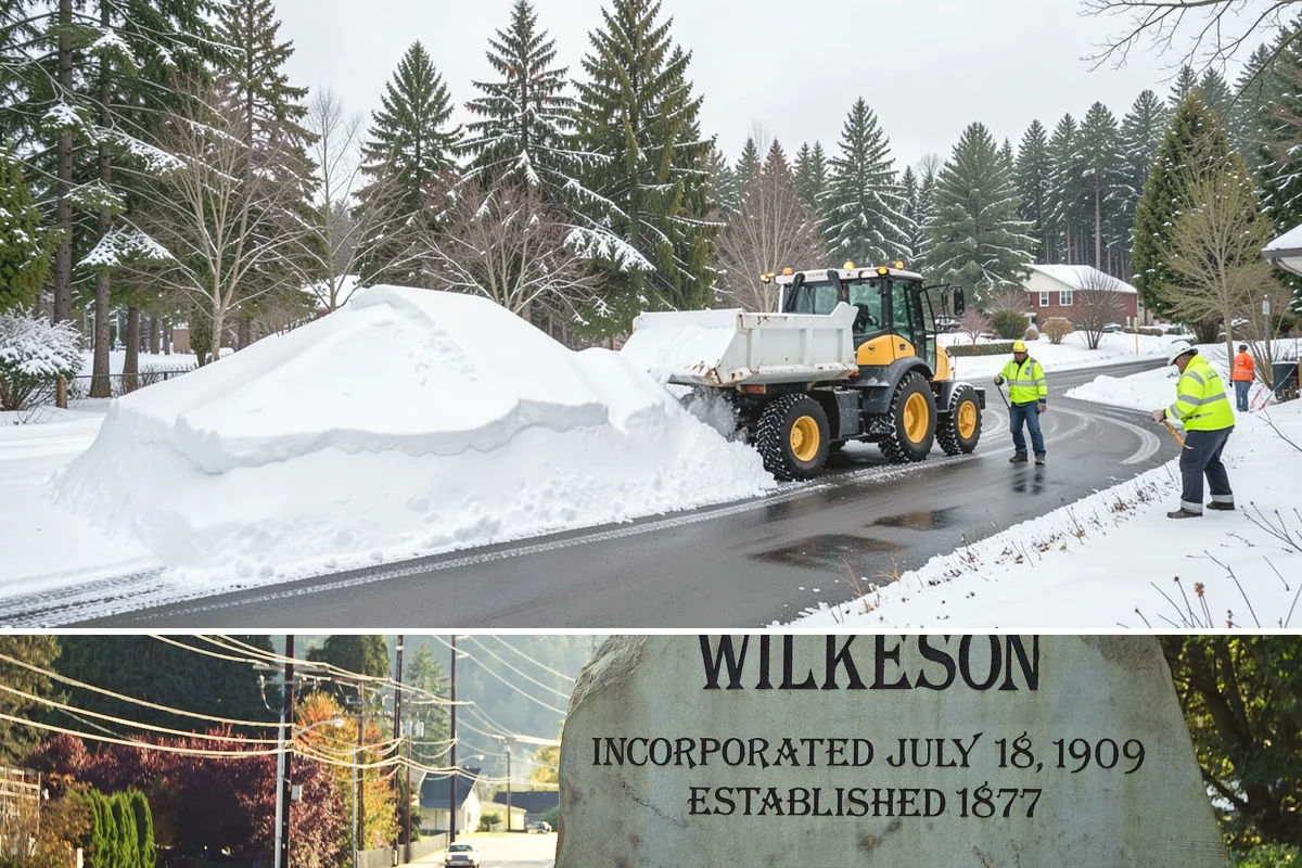 Single-Car Driveway Snow Removal in Wilkeson, Pierce County, WA - Single-car driveway service is in highest demand during lowland snow events from December to February.