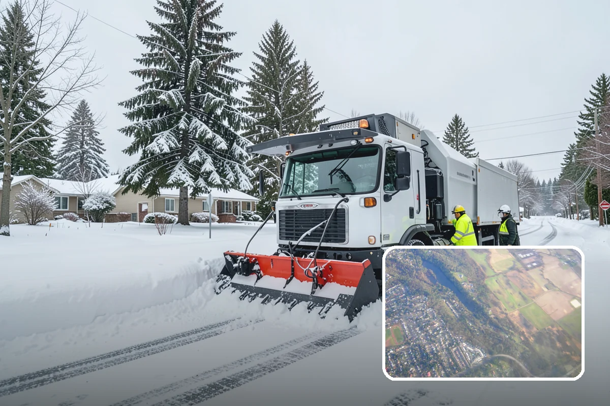 Skid Steer Snow Removal in Algona, King County, WA - High-capacity clearing of commercial lots