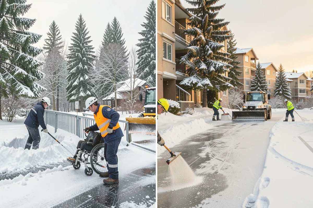 Skid Steer Snow Removal in Algona, King County, WA - Plan clearing routes and pile locations