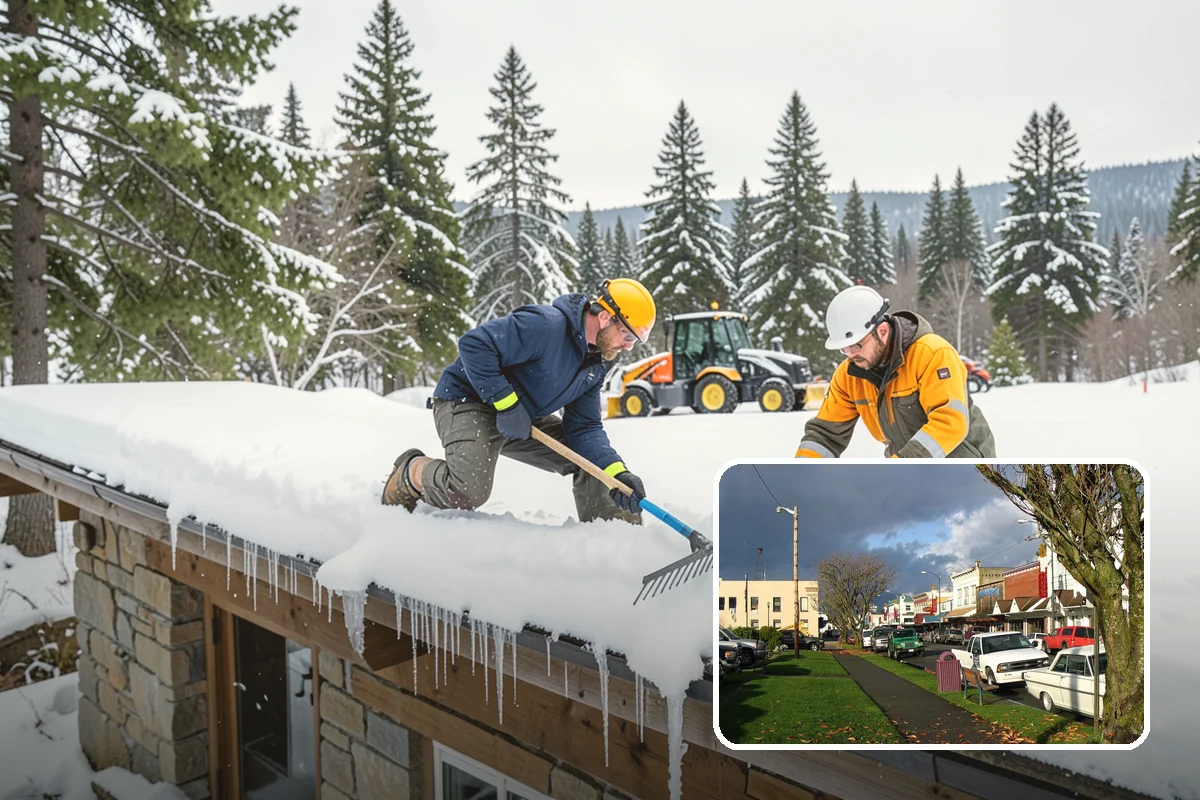 Skid Steer Snow Removal in Arlington, Snohomish County, WA - High-capacity clearing of commercial lots