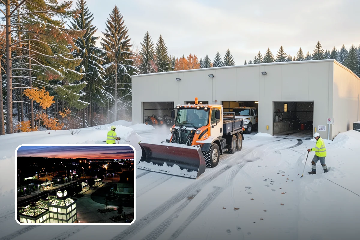 Skid Steer Snow Removal in Auburn, King County, WA - High-capacity clearing of commercial lots