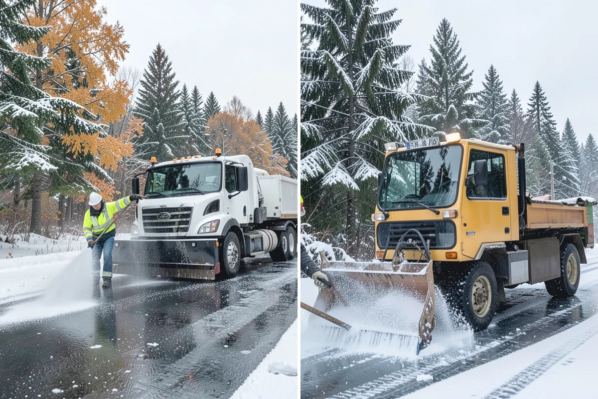 Skid Steer Snow Removal in Auburn, King County, WA - Plan clearing routes and pile locations