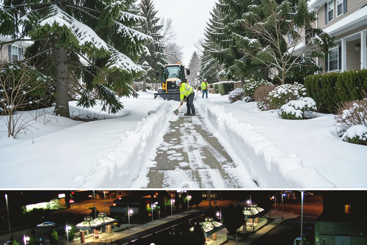 Skid Steer Snow Removal in Auburn, King County, WA - Skid steer service is heaviest during commercial snow events from December to February.