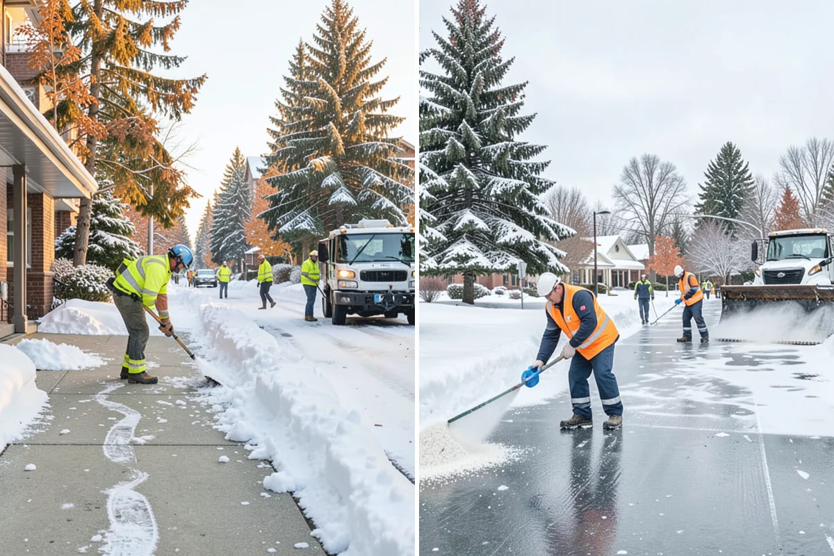 Skid Steer Snow Removal in Bonney Lake, Pierce County, WA - Plan clearing routes and pile locations