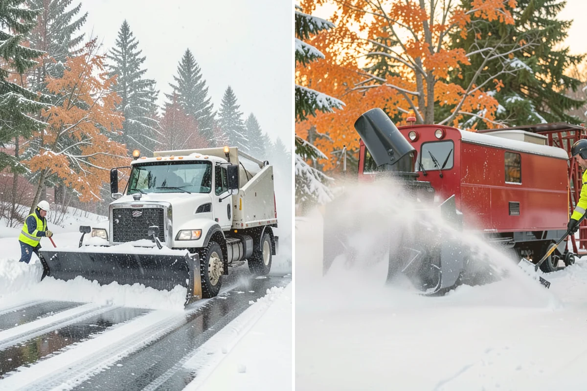 Skid Steer Snow Removal in Brier, Snohomish County, WA - Plan clearing routes and pile locations