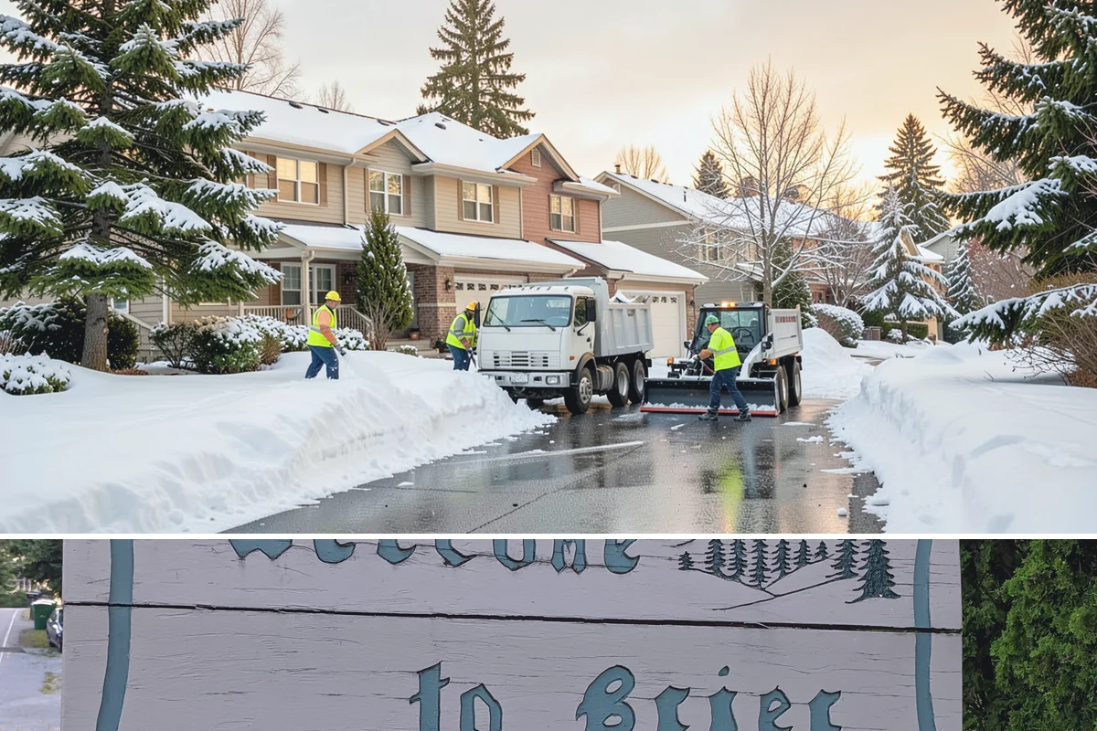 Skid Steer Snow Removal in Brier, Snohomish County, WA - Skid steer service is heaviest during commercial snow events from December to February.