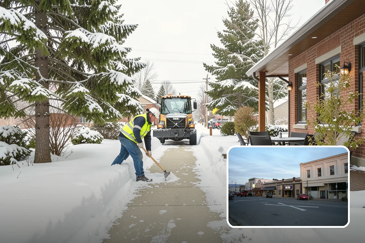 Skid Steer Snow Removal in Burlington, Skagit County, WA - High-capacity clearing of commercial lots