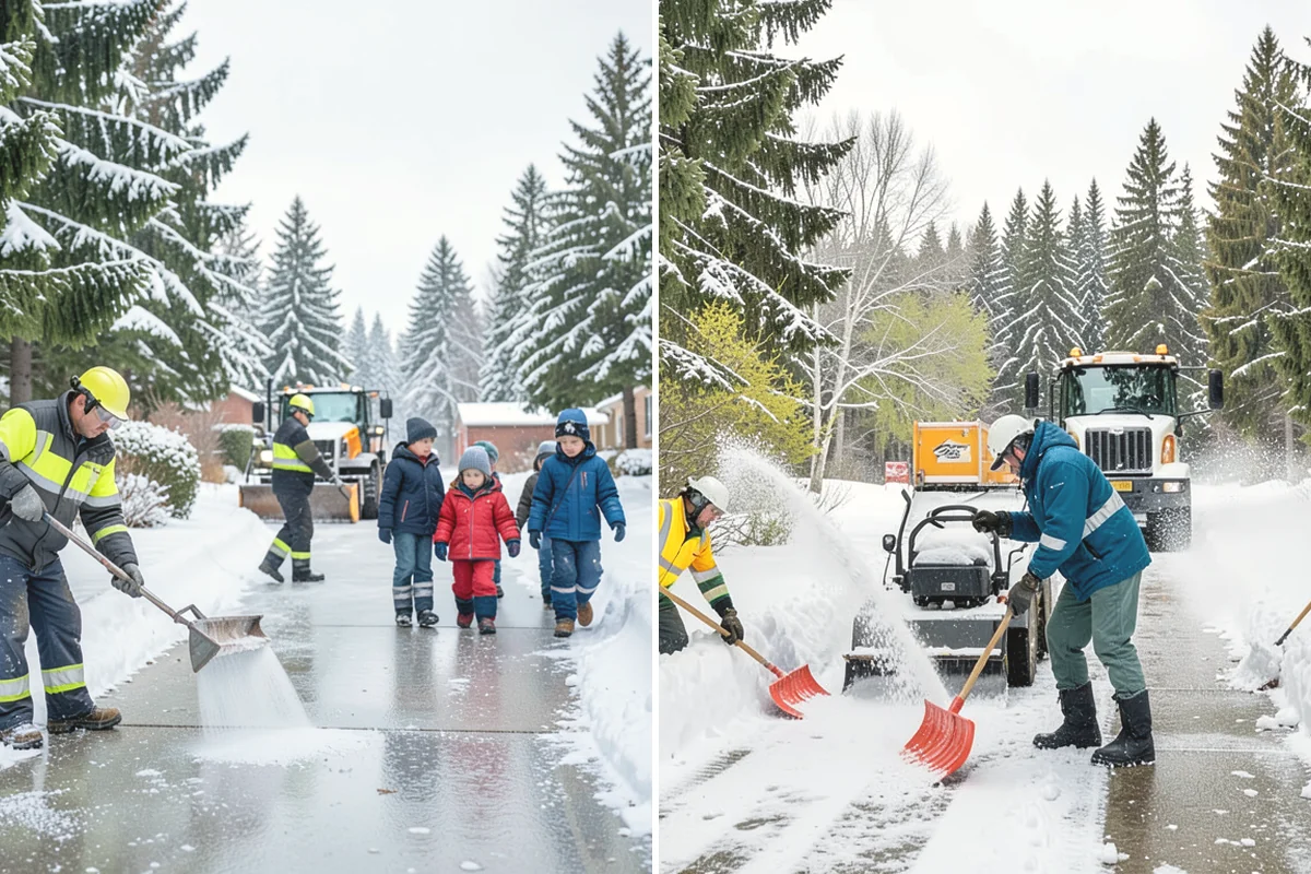 Skid Steer Snow Removal in Carnation, King County, WA - Plan clearing routes and pile locations