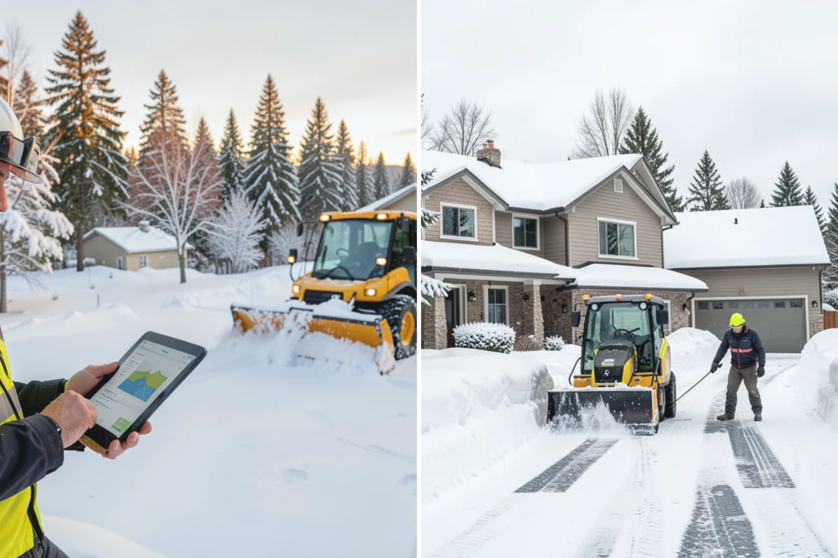Skid Steer Snow Removal in Coupeville, Island County, WA - Plan clearing routes and pile locations