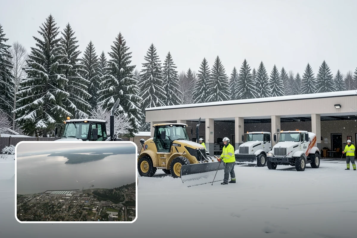 Skid Steer Snow Removal in Des Moines, King County, WA - High-capacity clearing of commercial lots