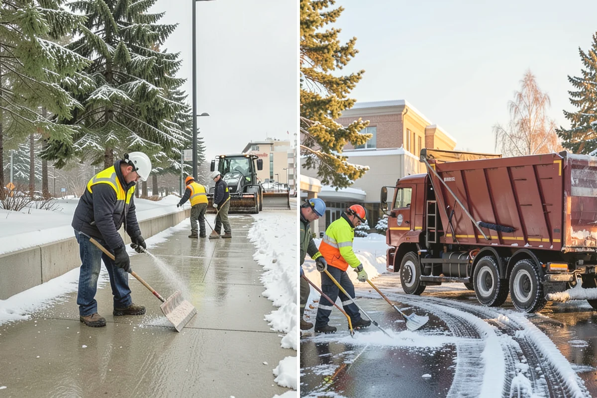 Skid Steer Snow Removal in Duvall, King County, WA - Plan clearing routes and pile locations
