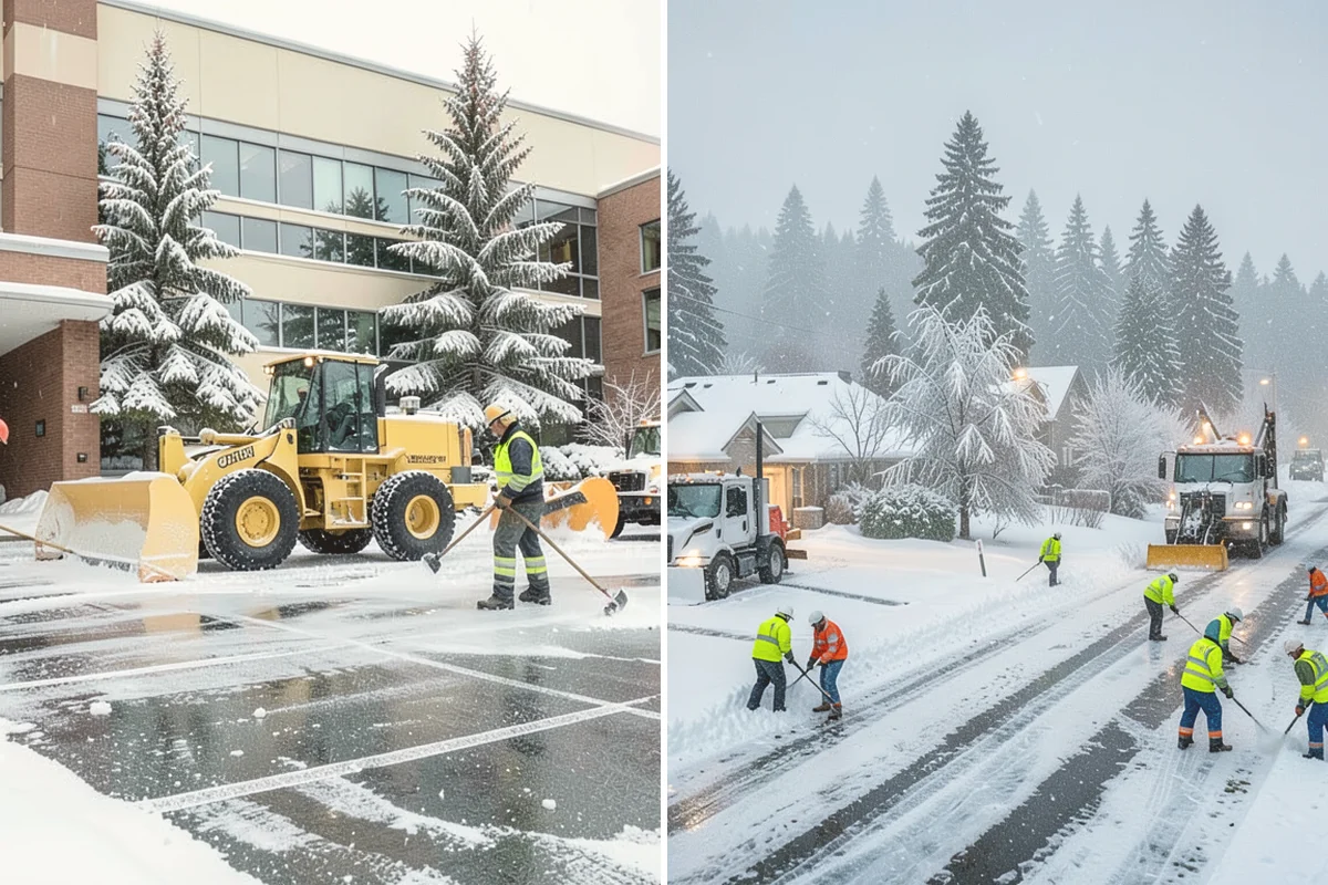 Skid Steer Snow Removal in Eatonville, Pierce County, WA - Plan clearing routes and pile locations