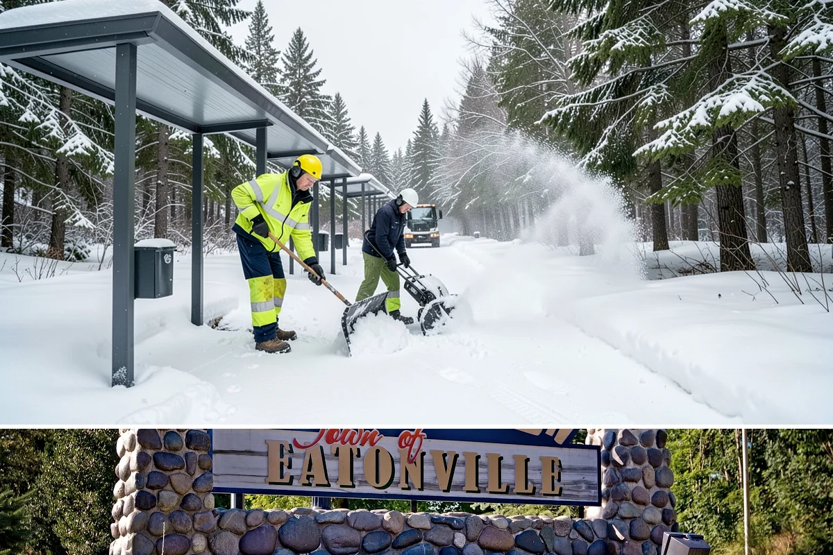 Skid Steer Snow Removal in Eatonville, Pierce County, WA - Skid steer service is heaviest during commercial snow events from December to February.