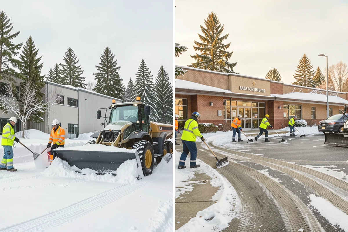 Skid Steer Snow Removal in Edmonds, Snohomish County, WA - Plan clearing routes and pile locations
