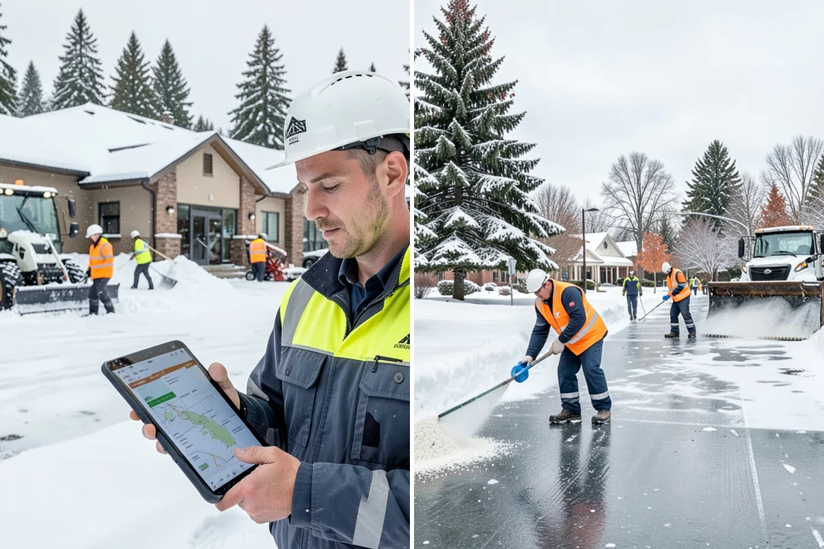 Skid Steer Snow Removal in Everett, Snohomish County, WA - Plan clearing routes and pile locations