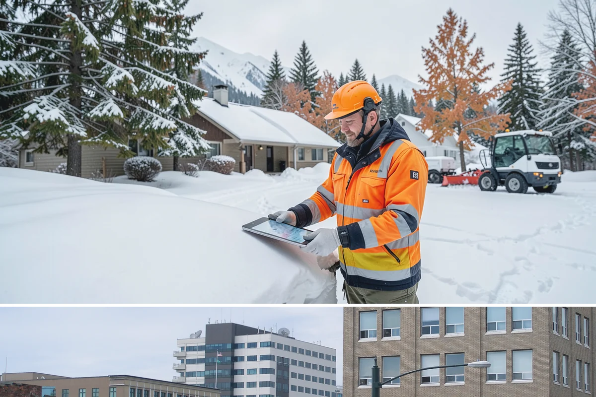 Skid Steer Snow Removal in Everett, Snohomish County, WA - Skid steer service is heaviest during commercial snow events from December to February.