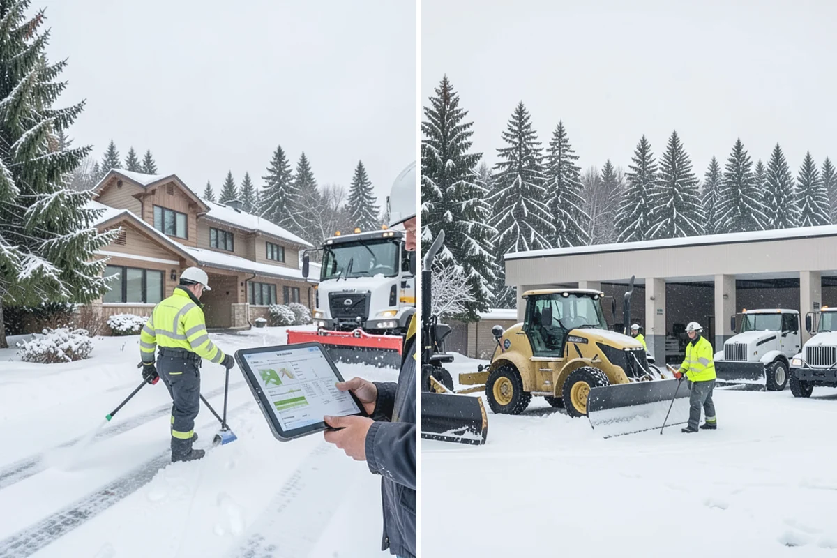 Skid Steer Snow Removal in Hamilton, Skagit County, WA - Plan clearing routes and pile locations