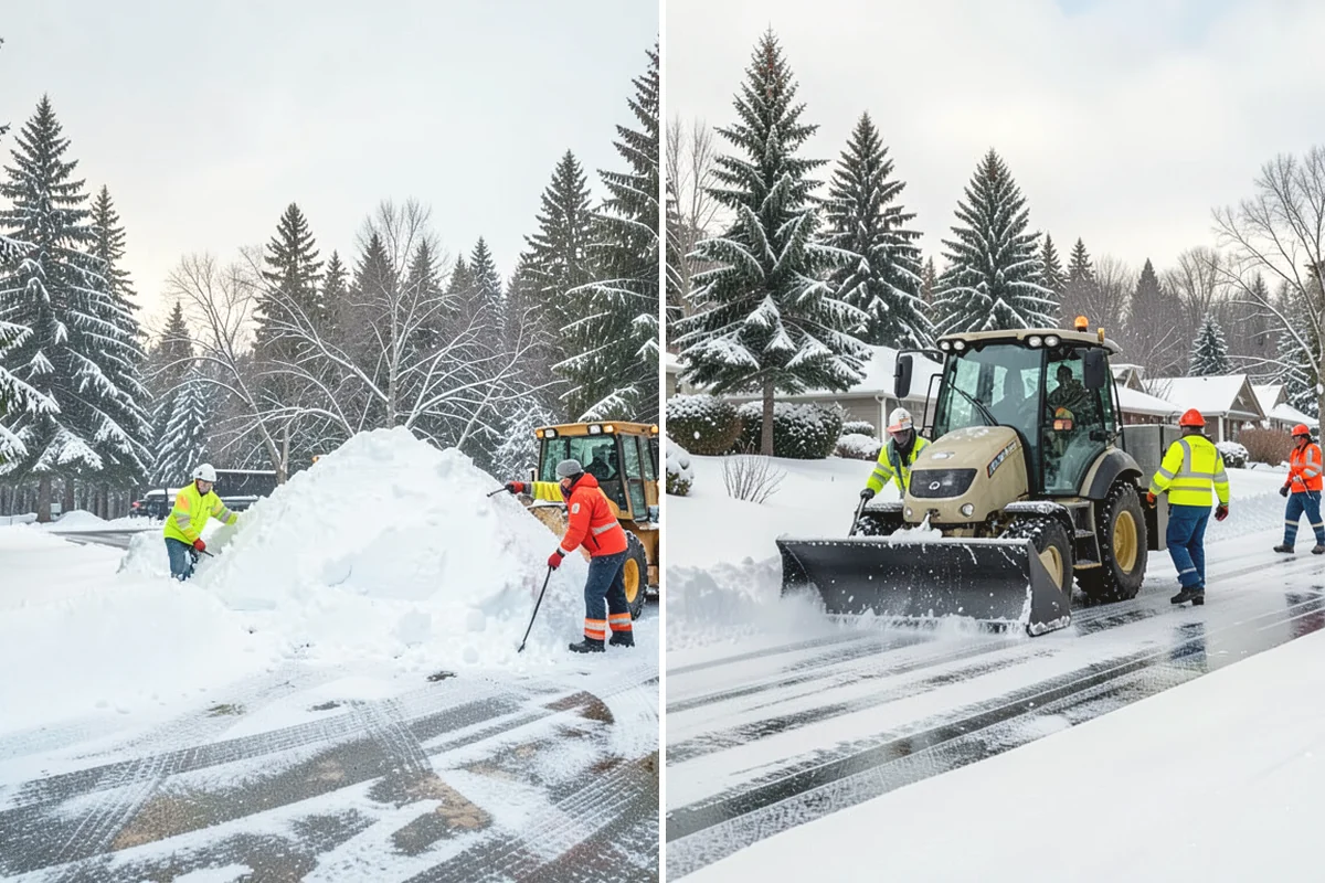 Skid Steer Snow Removal in Issaquah, King County, WA - Plan clearing routes and pile locations