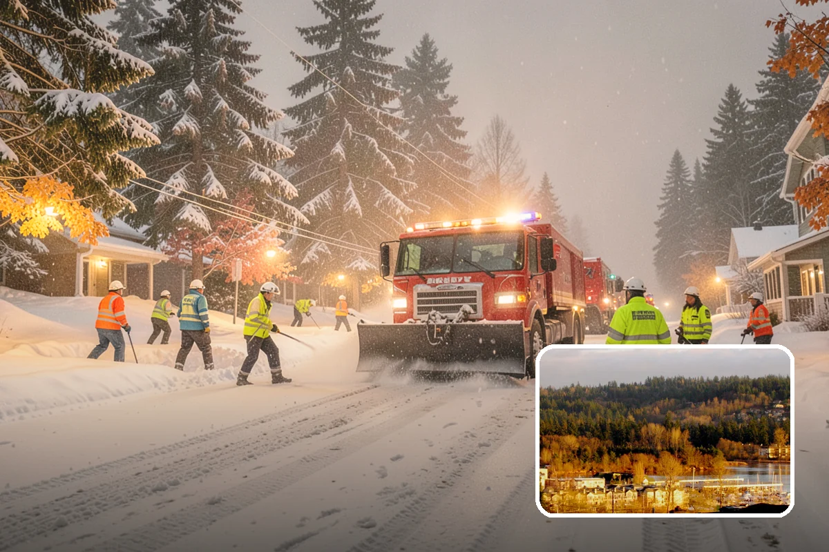 Skid Steer Snow Removal in Kenmore, King County, WA - High-capacity clearing of commercial lots