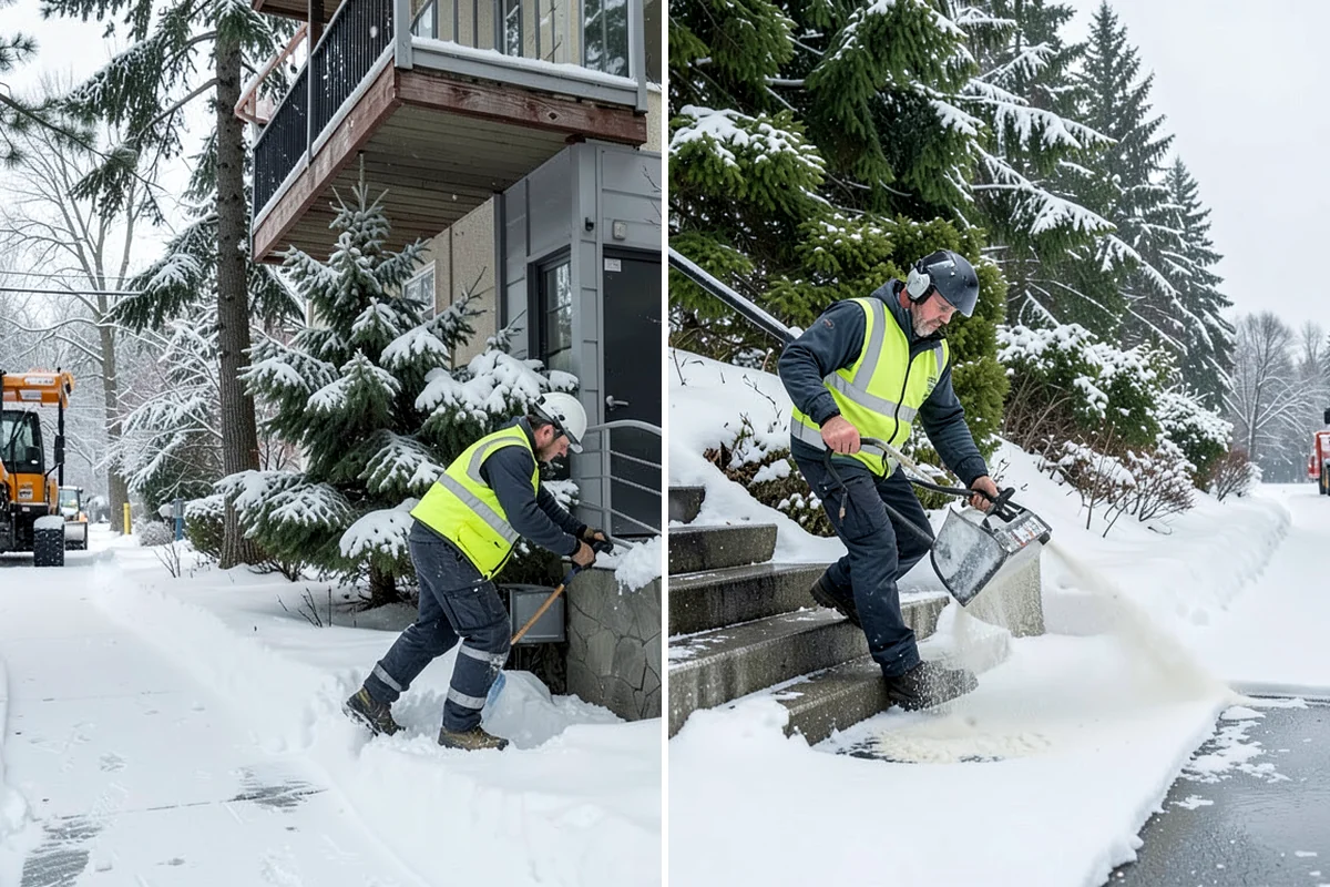 Skid Steer Snow Removal in Kenmore, King County, WA - Plan clearing routes and pile locations
