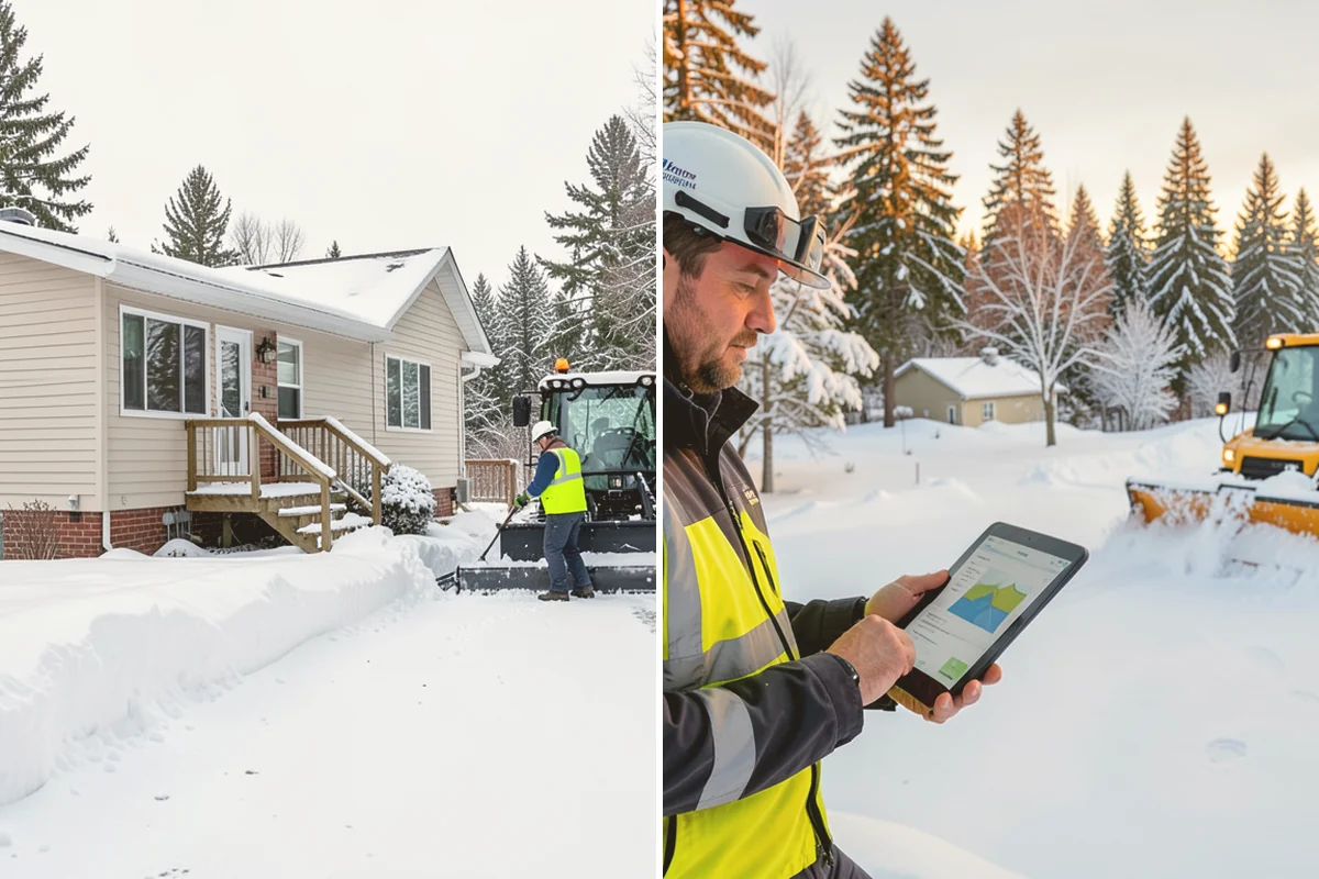 Skid Steer Snow Removal in Kent, King County, WA - Plan clearing routes and pile locations