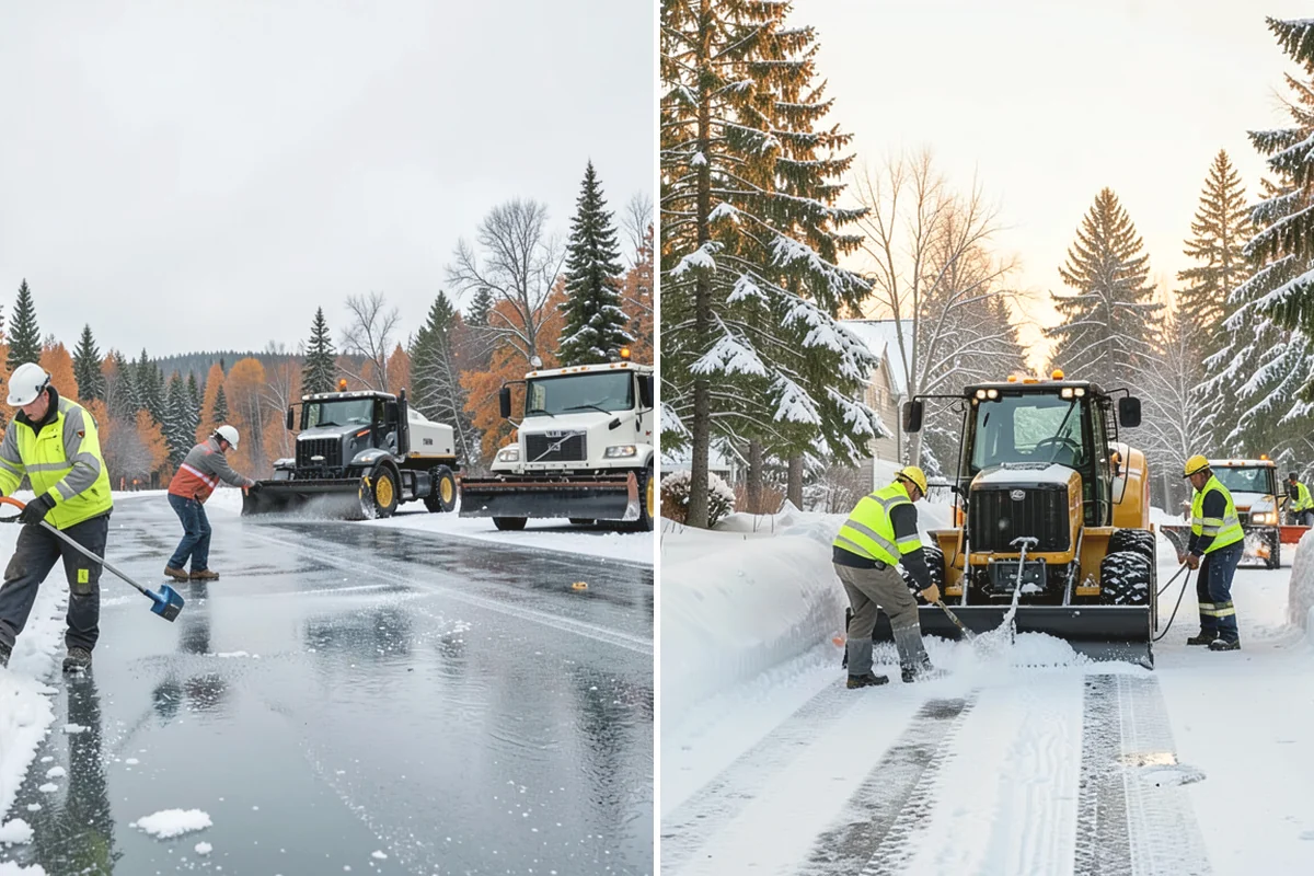 Skid Steer Snow Removal in Lake Stevens, Snohomish County, WA - Plan clearing routes and pile locations