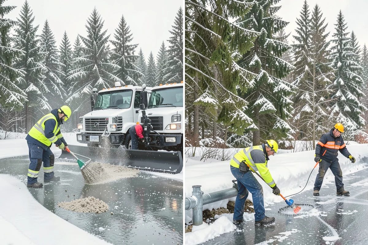 Skid Steer Snow Removal in Langley, Island County, WA - Plan clearing routes and pile locations