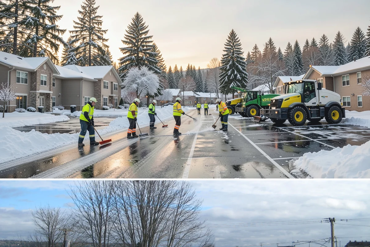 Skid Steer Snow Removal in Langley, Island County, WA - Skid steer service is heaviest during commercial snow events from December to February.