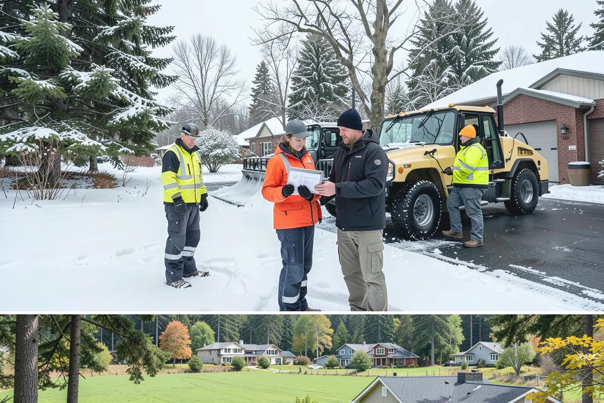 Skid Steer Snow Removal in Lyman, Skagit County, WA - Skid steer service is heaviest during commercial snow events from December to February.