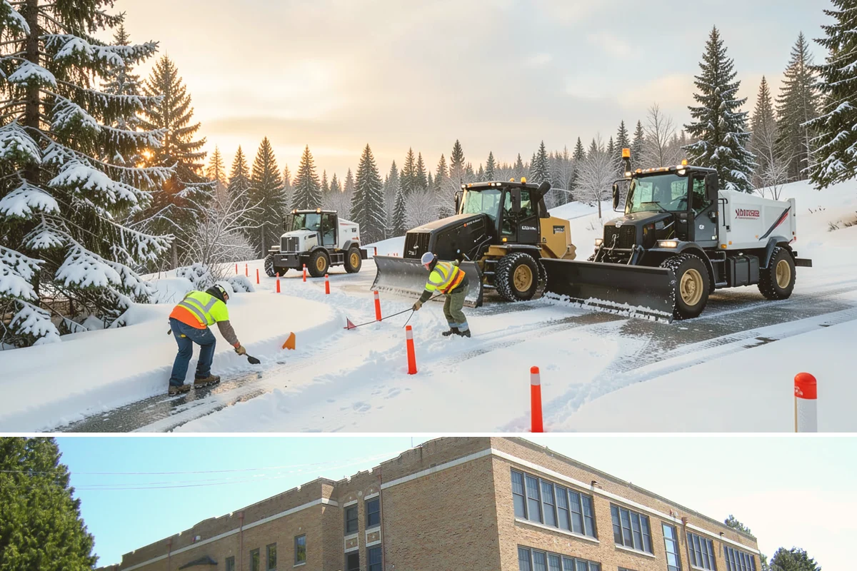 Skid Steer Snow Removal in Maple Valley, King County, WA - Skid steer service is heaviest during commercial snow events from December to February.