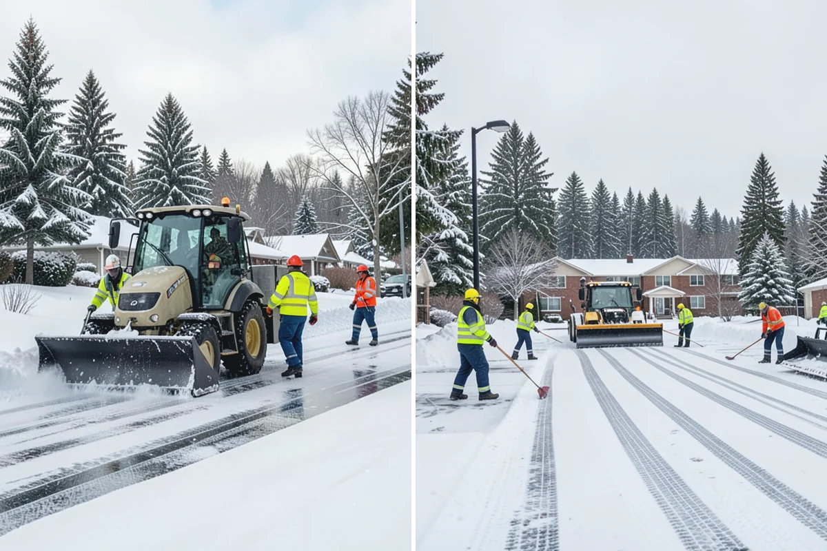 Skid Steer Snow Removal in Marysville, Snohomish County, WA - Plan clearing routes and pile locations