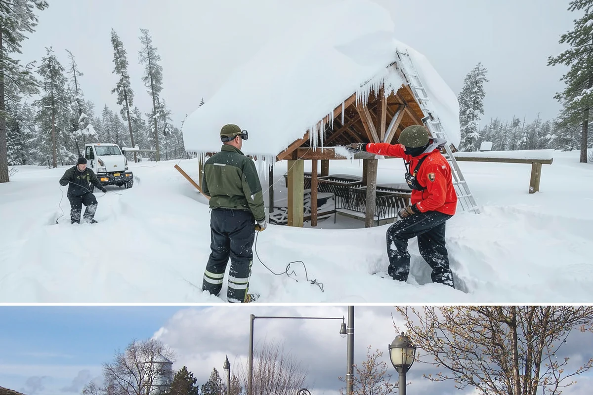 Skid Steer Snow Removal in Marysville, Snohomish County, WA - Skid steer service is heaviest during commercial snow events from December to February.