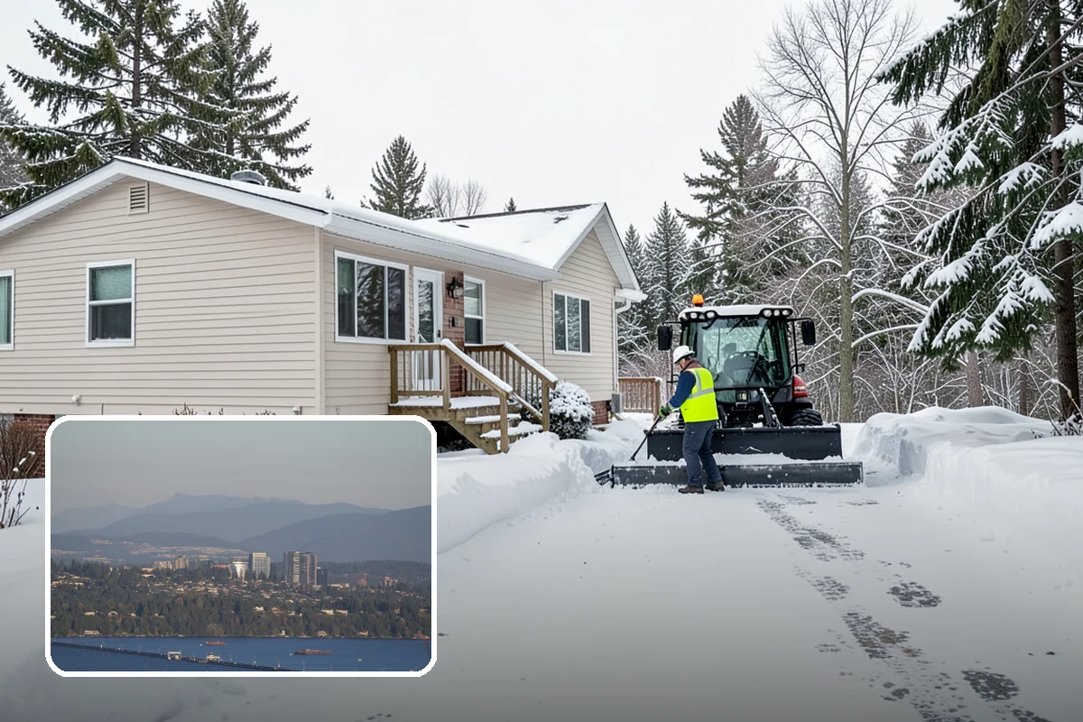 Skid Steer Snow Removal in Medina, King County, WA - High-capacity clearing of commercial lots