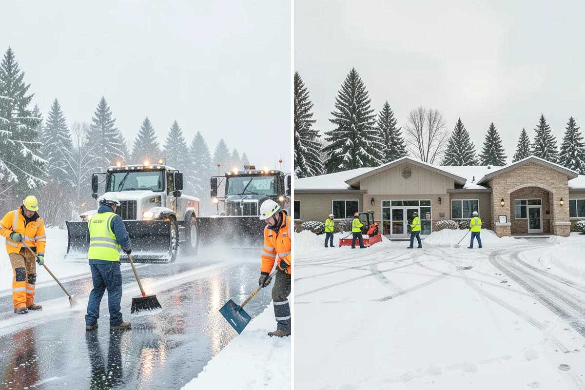 Skid Steer Snow Removal in Mercer Island, King County, WA - Plan clearing routes and pile locations