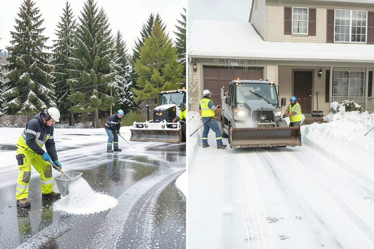 Skid Steer Snow Removal in Mill Creek, Snohomish County, WA - Plan clearing routes and pile locations