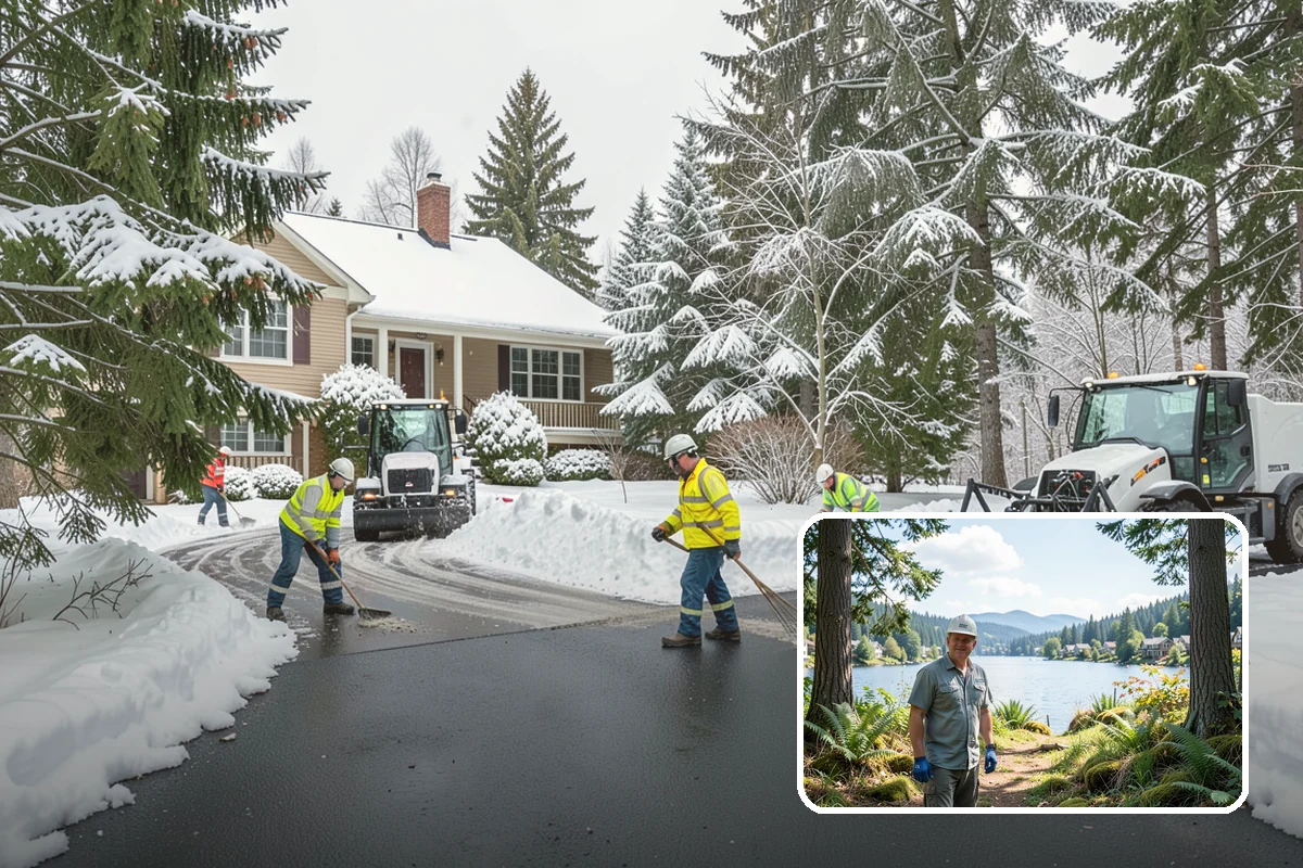 Skid Steer Snow Removal in Milton, King County, WA - High-capacity clearing of commercial lots