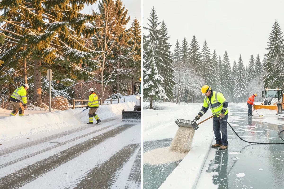 Skid Steer Snow Removal in Milton, King County, WA - Plan clearing routes and pile locations