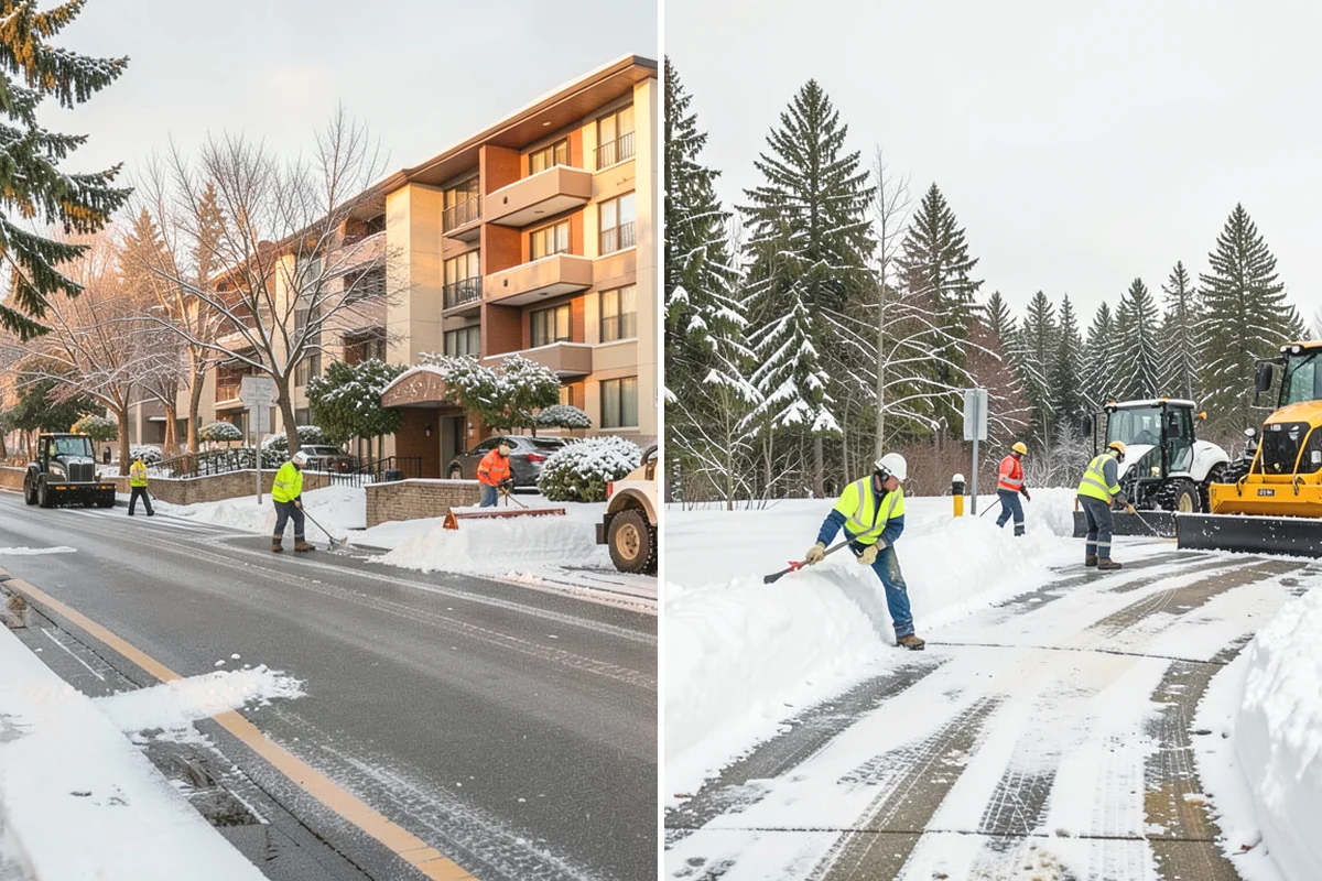 Skid Steer Snow Removal in Monroe, Snohomish County, WA - Plan clearing routes and pile locations