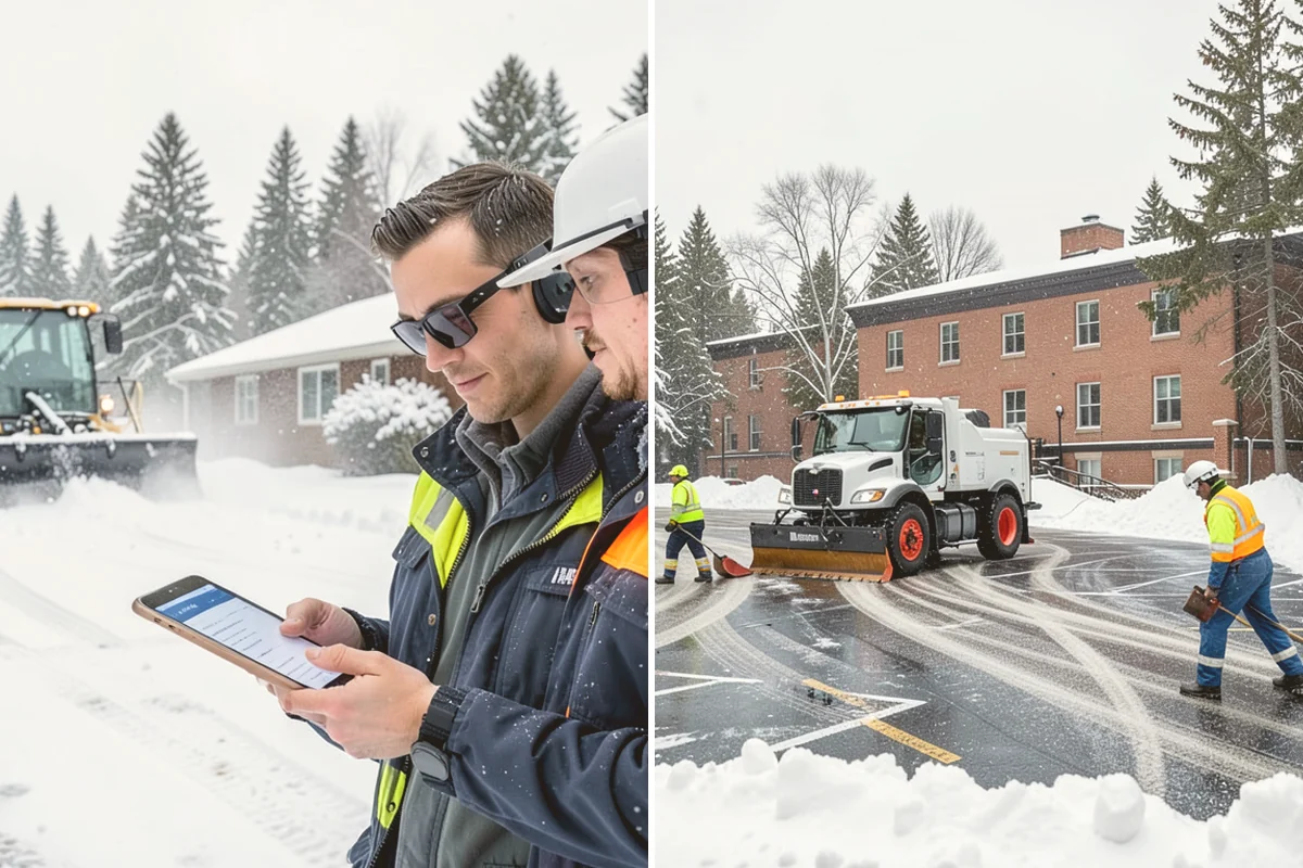 Skid Steer Snow Removal in Mount Vernon, Skagit County, WA - Plan clearing routes and pile locations