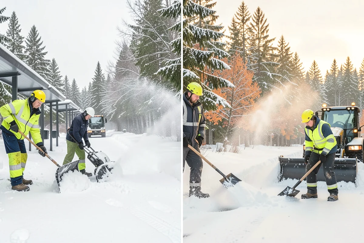 Skid Steer Snow Removal in Mukilteo, Snohomish County, WA - Plan clearing routes and pile locations